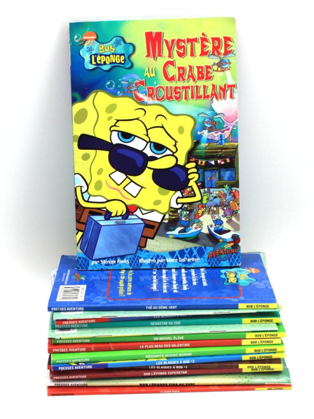 Lot of 15 Livres Books Various SpongeBob Bob L'éponge Enfants Children French